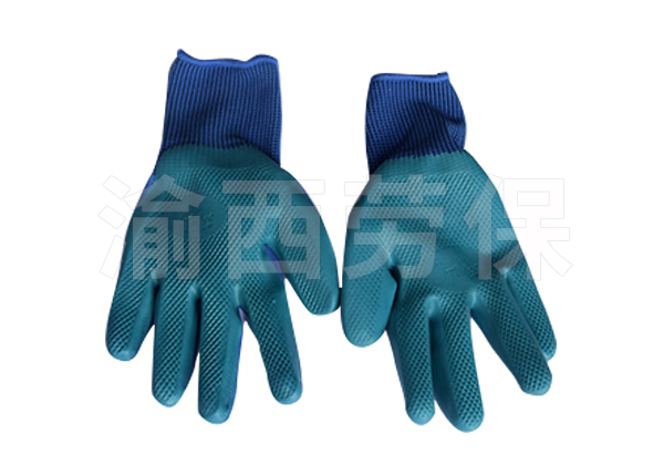 蓝色手套